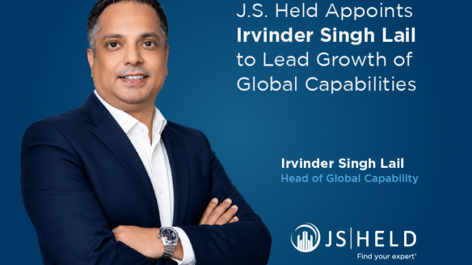 Irvinder Singh Lail Named to Lead J.S. Held Global Capability